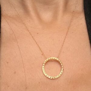 18k yellow gold full diamond pave necklace